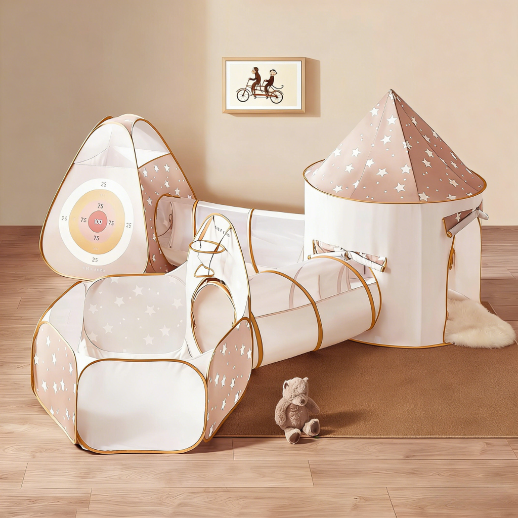 Tiny Land® Discovery 5-in-1 Play Tunnel With no Balls