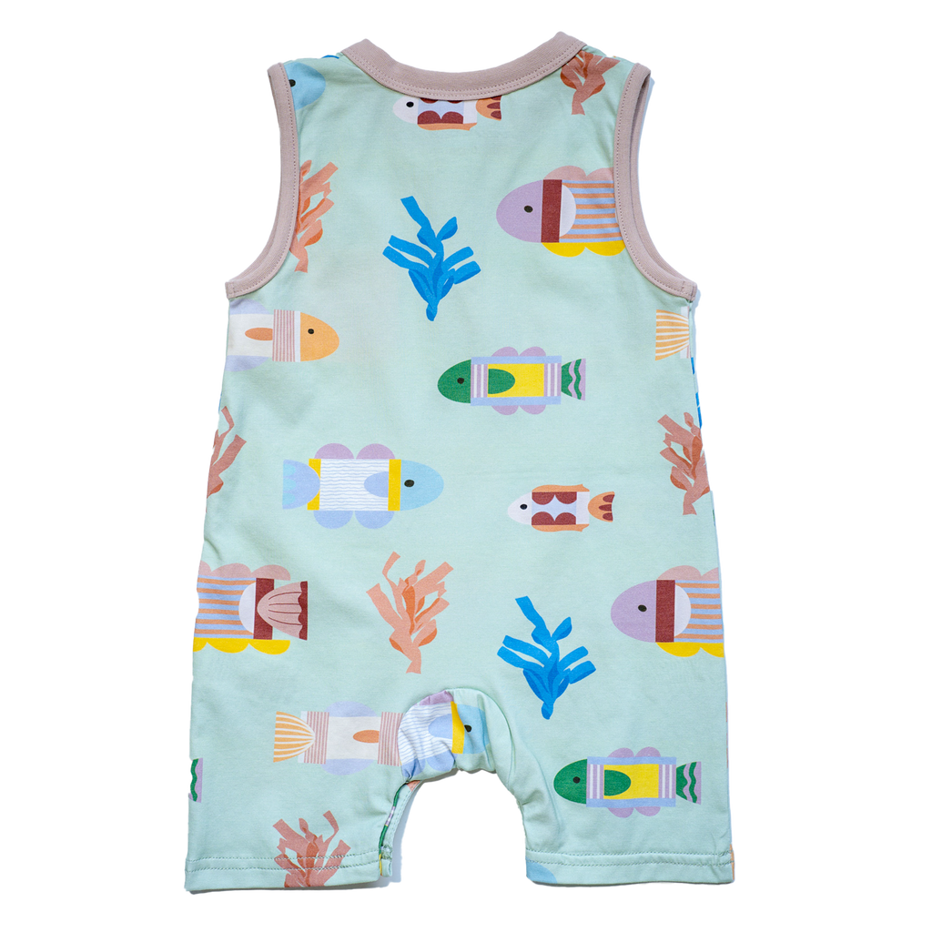 Cleo baby romper shorts | Origami Ocean