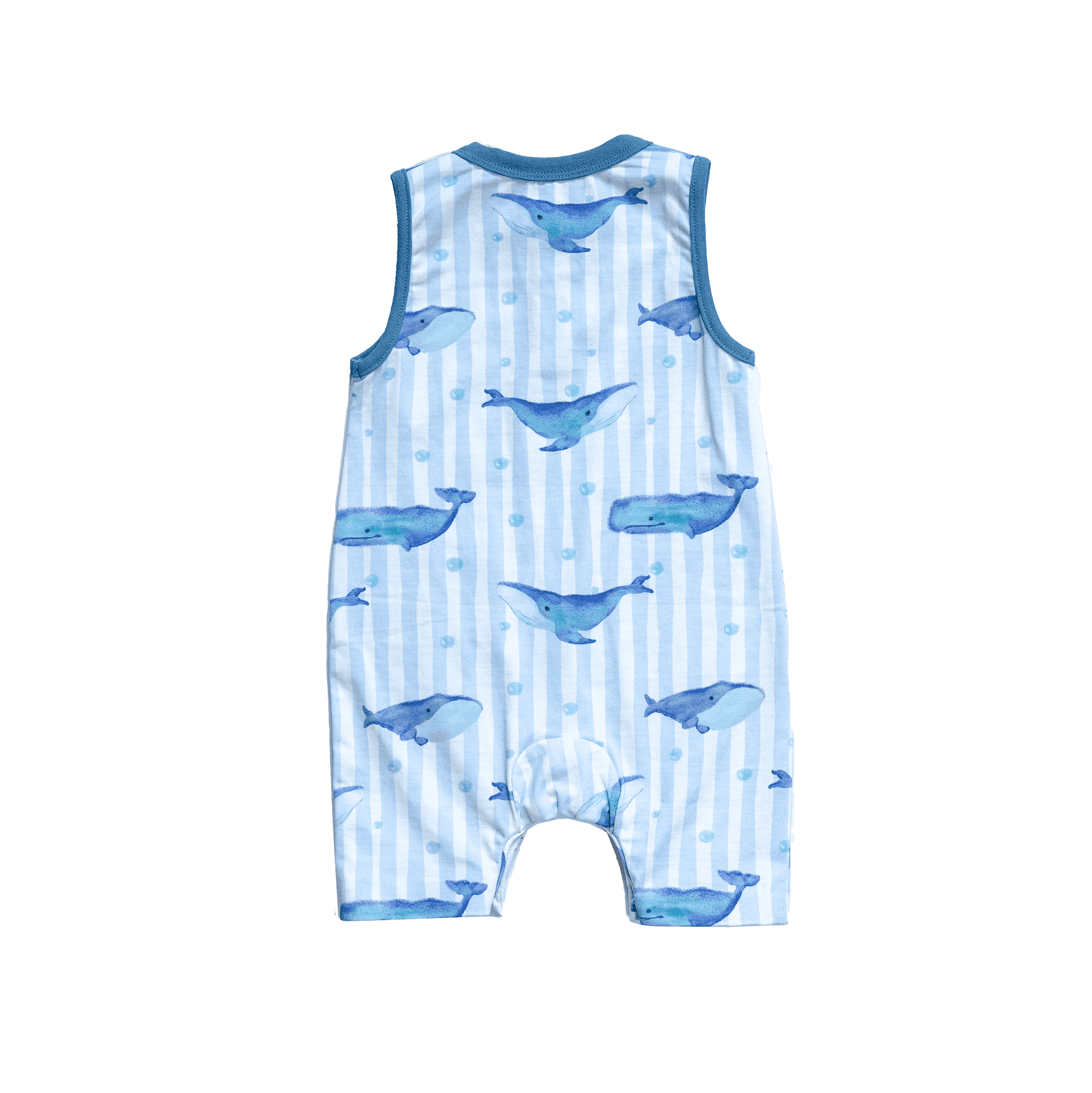 Cleo baby romper shorts | Whales
