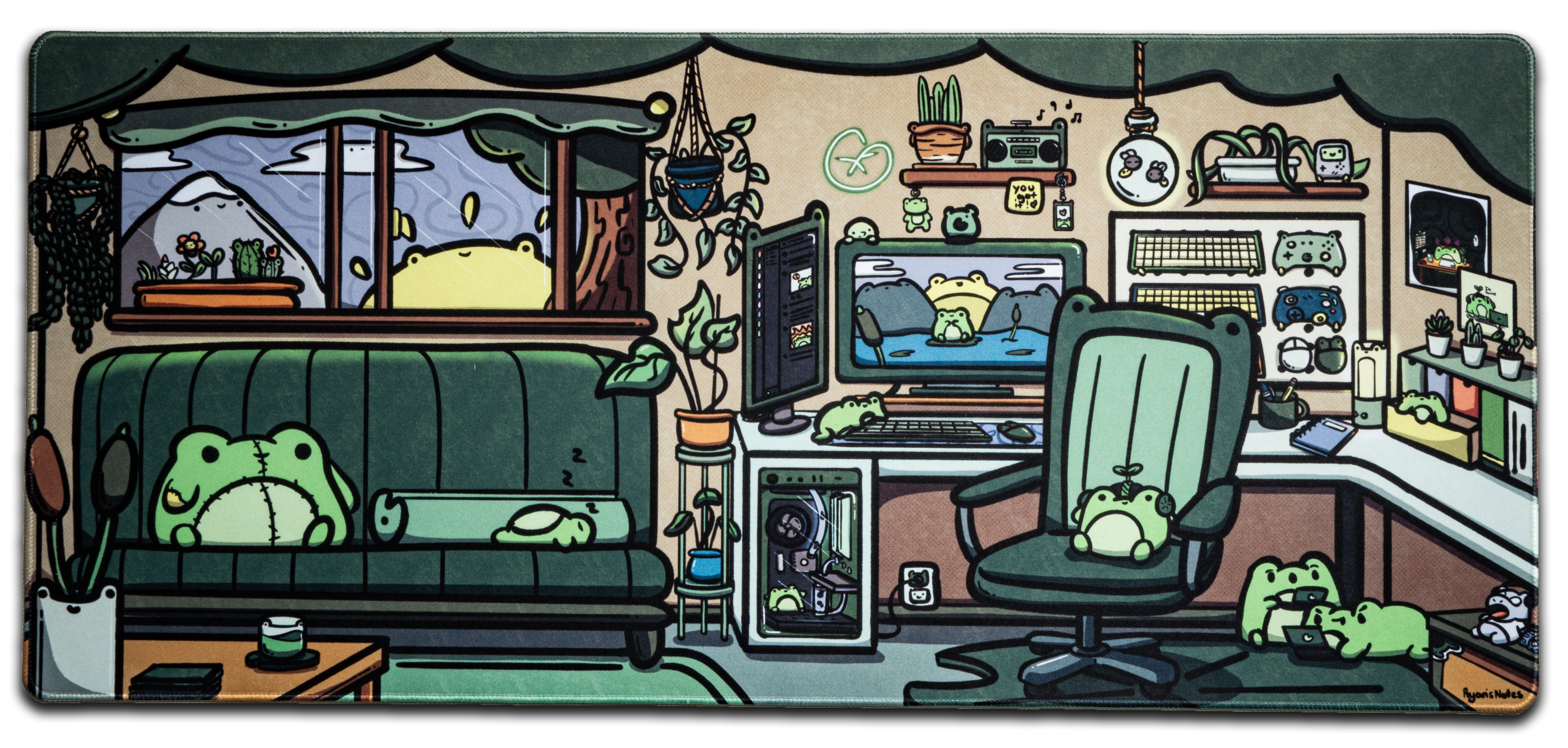 Froggy Office Desk Mat from Hipyo Tech x Ryan's Notes